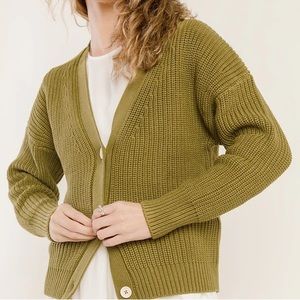FOUND! Tradlands Shelter Cotton Cardigan in Olive